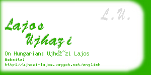 lajos ujhazi business card